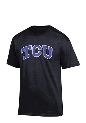 Champion TCU Horned Frogs Black Rally Loud Short Sleeve T Shirt