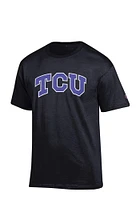 Champion TCU Horned Frogs Black Rally Loud Short Sleeve T Shirt