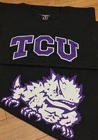Champion TCU Horned Frogs Black Rally Loud Short Sleeve T Shirt