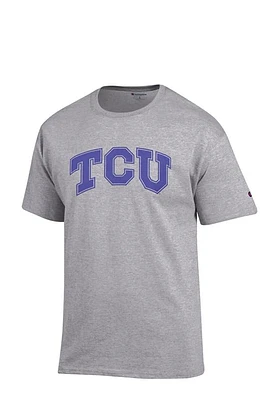 Champion TCU Horned Frogs Grey Arch Rally Loud Short Sleeve T Shirt