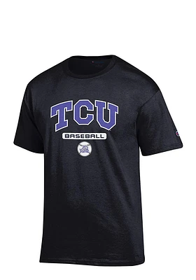 Champion TCU Horned Frogs Baseball Short Sleeve T Shirt
