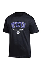 Champion TCU Horned Frogs Black Baseball Short Sleeve T Shirt
