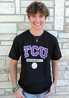 Champion TCU Horned Frogs Black Baseball Short Sleeve T Shirt