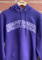 Champion Northwestern Wildcats Mens Purple Twill Long Sleeve Hoodie