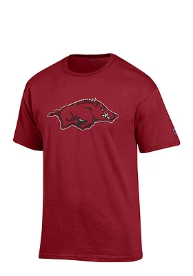 Champion Arkansas Razorbacks Cardinal Big Logo Style Short Sleeve T Shirt