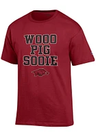 Champion Arkansas Razorbacks Cardinal Slogan Short Sleeve T Shirt
