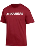 Champion Arkansas Razorbacks Cardinal Rally Loud Short Sleeve T Shirt