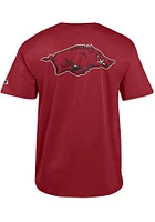 Champion Arkansas Razorbacks Cardinal Rally Loud Short Sleeve T Shirt