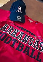Champion Arkansas Razorbacks Cardinal Football Design Short Sleeve T Shirt
