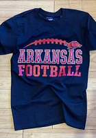 Champion Arkansas Razorbacks Black Football Short Sleeve T Shirt