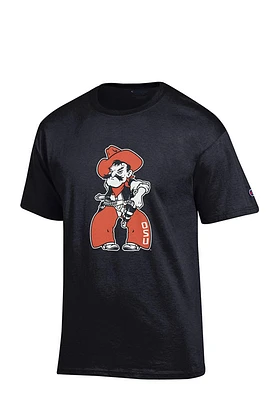 Champion Oklahoma State Cowboys Black Big Logo Short Sleeve T Shirt