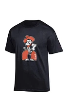 Champion Oklahoma State Cowboys Black Big Logo Short Sleeve T Shirt