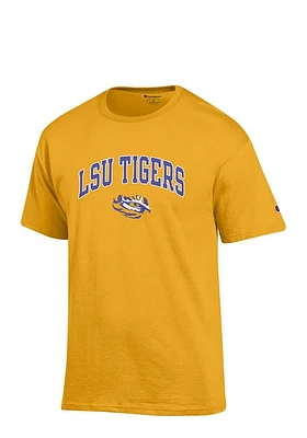 Champion LSU Tigers Gold Arch Mascot Short Sleeve T Shirt