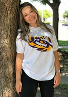 Champion LSU Tigers White Big Logo Short Sleeve T Shirt