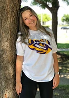 Champion LSU Tigers White Big Logo Short Sleeve T Shirt
