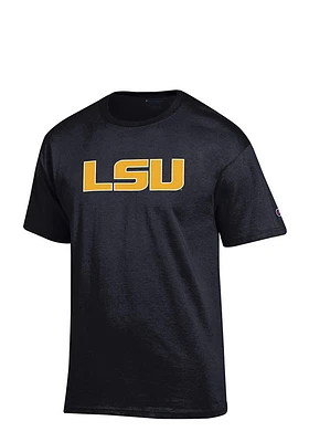 Champion LSU Tigers Black Rally Loud Short Sleeve T Shirt