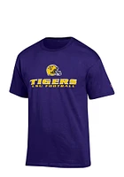 Champion LSU Tigers Purple Football Short Sleeve T Shirt