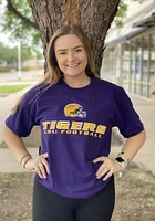Champion LSU Tigers Purple Football Short Sleeve T Shirt