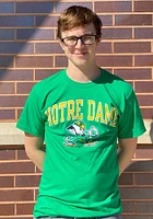 Champion Notre Dame Fighting Irish Green Arch Mascot Short Sleeve T Shirt