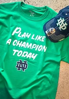 Champion Notre Dame Fighting Irish Green Slogan Short Sleeve T Shirt