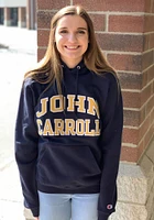 Champion John Carroll Blue Streaks Mens Navy Fleece Long Sleeve Hoodie