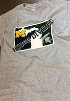 Champion  Grey House Divided Design Short Sleeve T Shirt