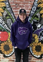 Champion K-State Wildcats Mens Purple Logo Long Sleeve Hoodie