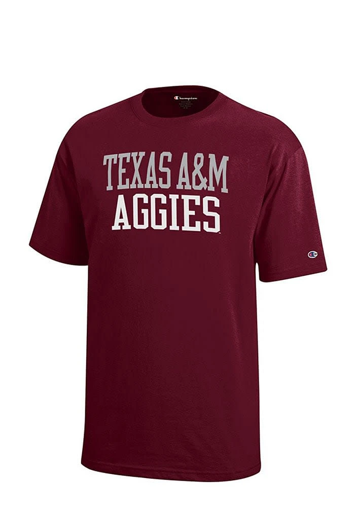 Champion Texas A&M Aggies Youth Maroon Rally Loud Short Sleeve T-Shirt