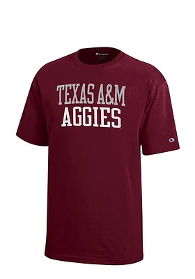 Champion Texas A&M Aggies Youth Maroon Rally Loud Short Sleeve T-Shirt