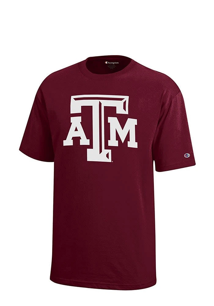 Champion Texas A&M Aggies Youth Maroon Logo Short Sleeve T-Shirt
