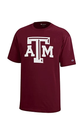 Champion Texas A&M Aggies Youth Maroon Logo Short Sleeve T-Shirt