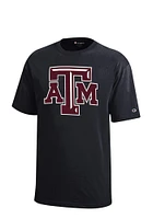Champion Texas A&M Aggies Youth Black Logo Short Sleeve T-Shirt