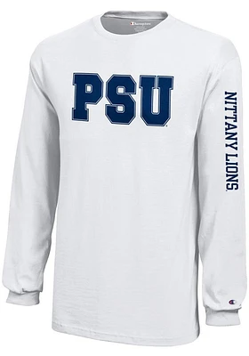 Champion Penn State Nittany Lions Youth White Jersey Long Sleeve T-Shirt