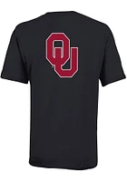 Champion Oklahoma Sooners Youth Black Rally Loud Short Sleeve T-Shirt