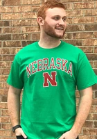 Champion Nebraska Cornhuskers Arch Mascot Short Sleeve T Shirt