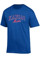 Champion Kansas Jayhawks Womens Mom Short Sleeve T-Shirt