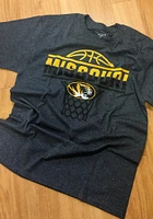 Champion Missouri Tigers Grey Basketball Short Sleeve T Shirt