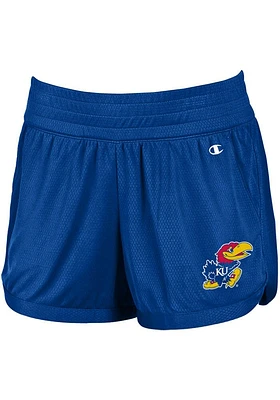 Champion Kansas Jayhawks Womens Blue Endurance Shorts