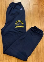 Champion Michigan Wolverines Mens Blue Logo Sweatpants
