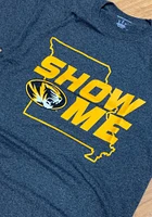 Champion Missouri Tigers Show Me State Outline Short Sleeve T Shirt