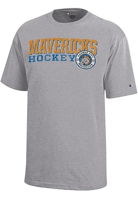 Champion Kansas City Mavericks Youth Grey Circle Short Sleeve T-Shirt