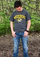 Champion Missouri Tigers Charcoal Arch Mascot Short Sleeve T Shirt