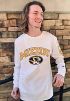 Champion Missouri Tigers White Arch Mascot Sleeve Hit Long T Shirt