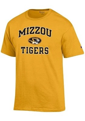 Champion Missouri Tigers Gold No1 Design Short Sleeve T Shirt
