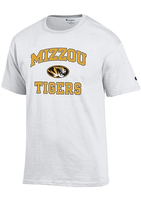Champion Missouri Tigers White No1 Design Short Sleeve T Shirt