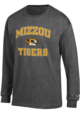 Champion Missouri Tigers Charcoal No1 Design Long Sleeve T Shirt