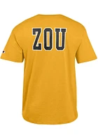 Champion Missouri Tigers Gold Slogan Tonal Logo Short Sleeve T Shirt