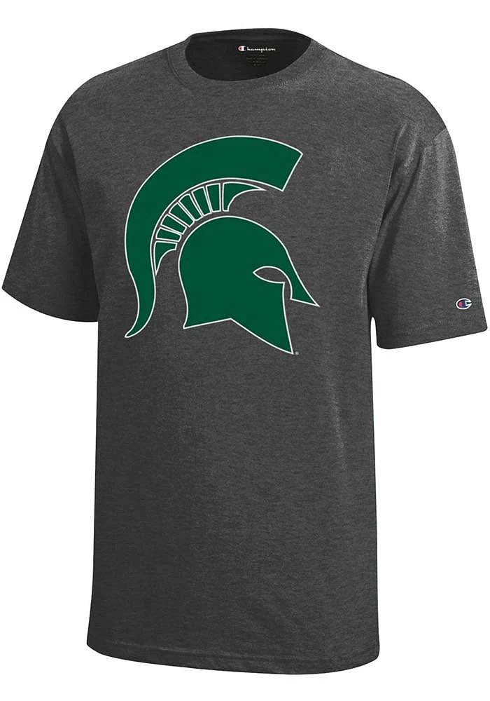 Champion Michigan State Spartans Youth Grey Bold Logo Short Sleeve T-Shirt