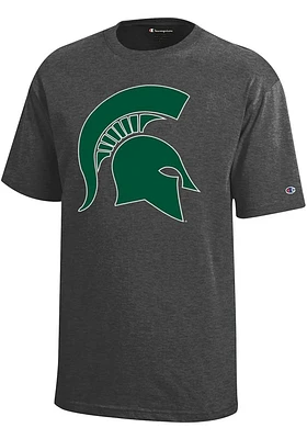 Champion Michigan State Spartans Youth Grey Bold Logo Short Sleeve T-Shirt