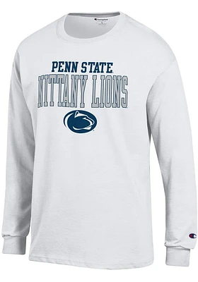 Champion Penn State Nittany Lions White Long Sleeve T Shirt